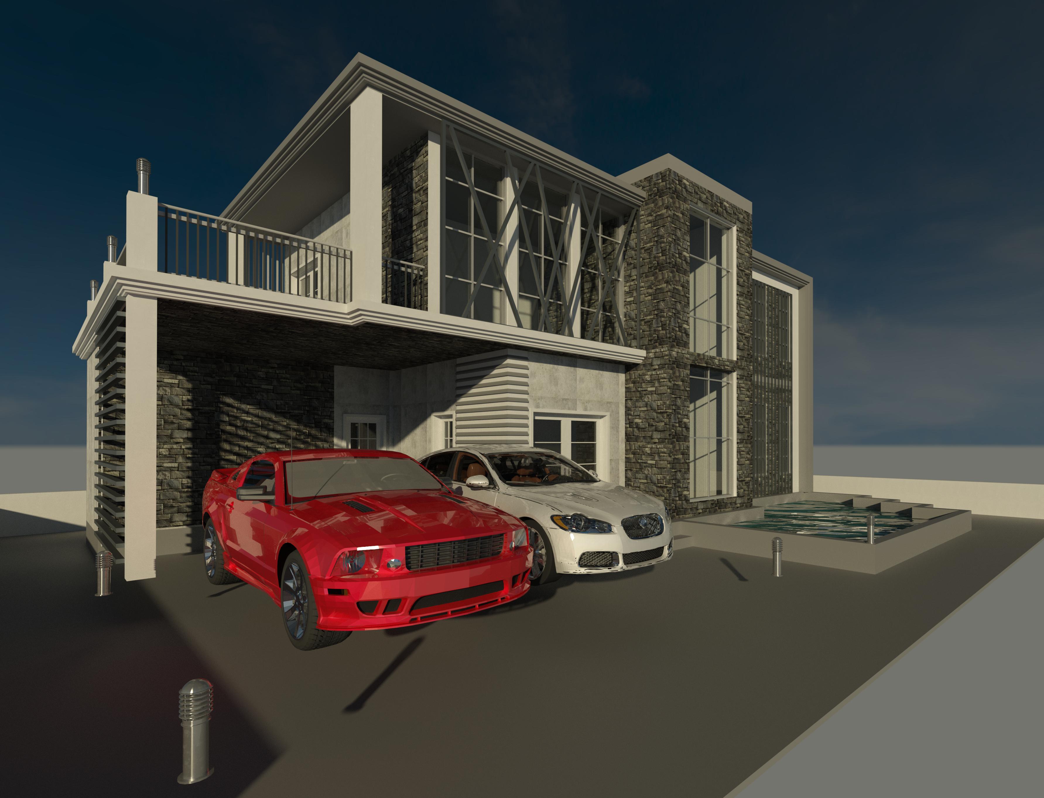 Casa Moderna Revit